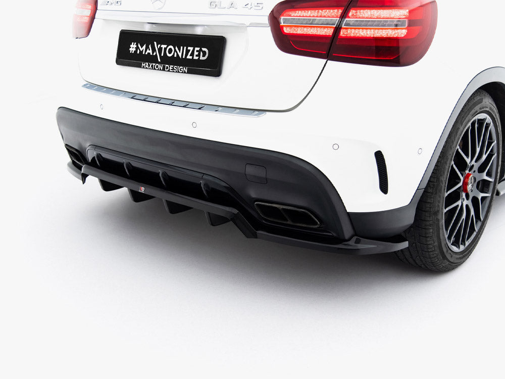 Maxton Design Rear Splitter (Vertical Bars) Mercedes-Benz GLA 45 AMG X156 Facelift - Wayside Performance 
