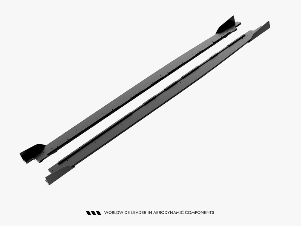 Maxton Design Street Pro Side Skirt Diffusers + Flaps Cupra Leon St / Hatchback Aero Mk1 / Mk1 Facelift - Wayside Performance 