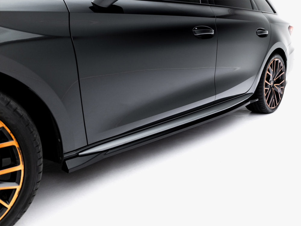 Maxton Desing Side Skirt Diffusers V.2 Cupra Leon St / Hatchback Aero Mk1 Facelift - Wayside Performance 