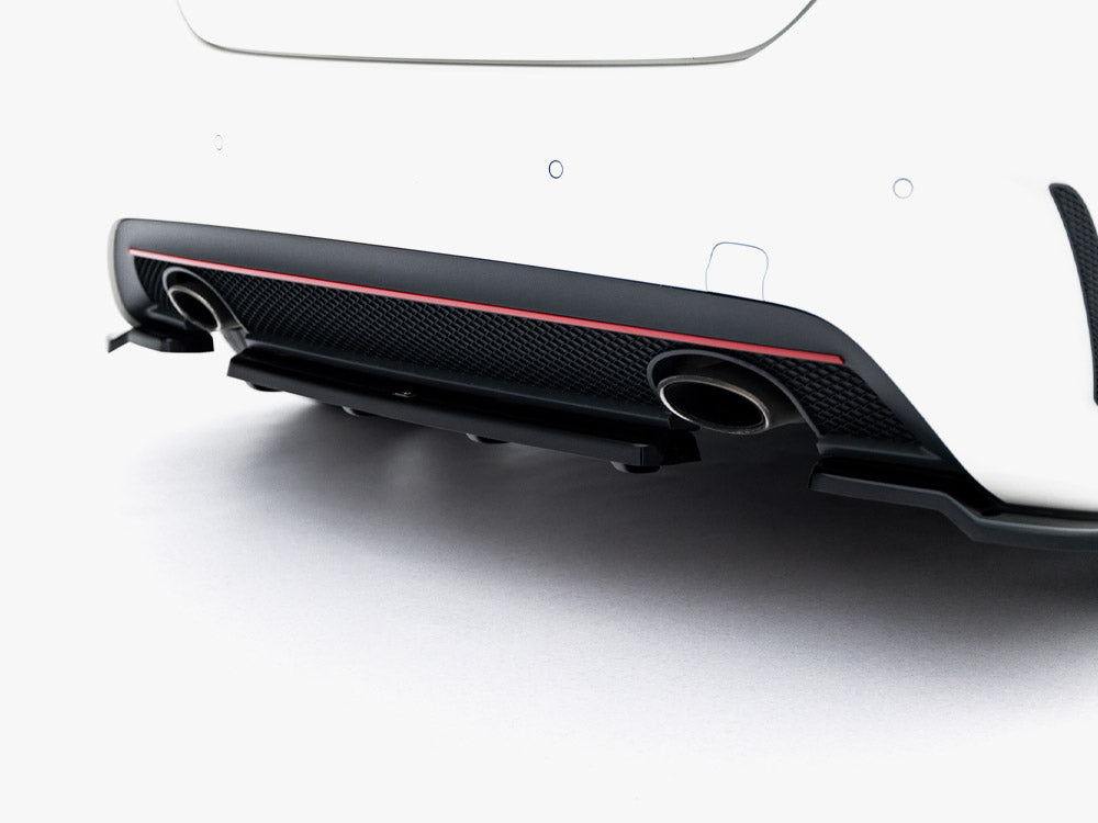 Maxton Design Rear Splitter (Vertical Bars) Mercedes W176 AMG-Line Pre-Facelift - Wayside Performance 