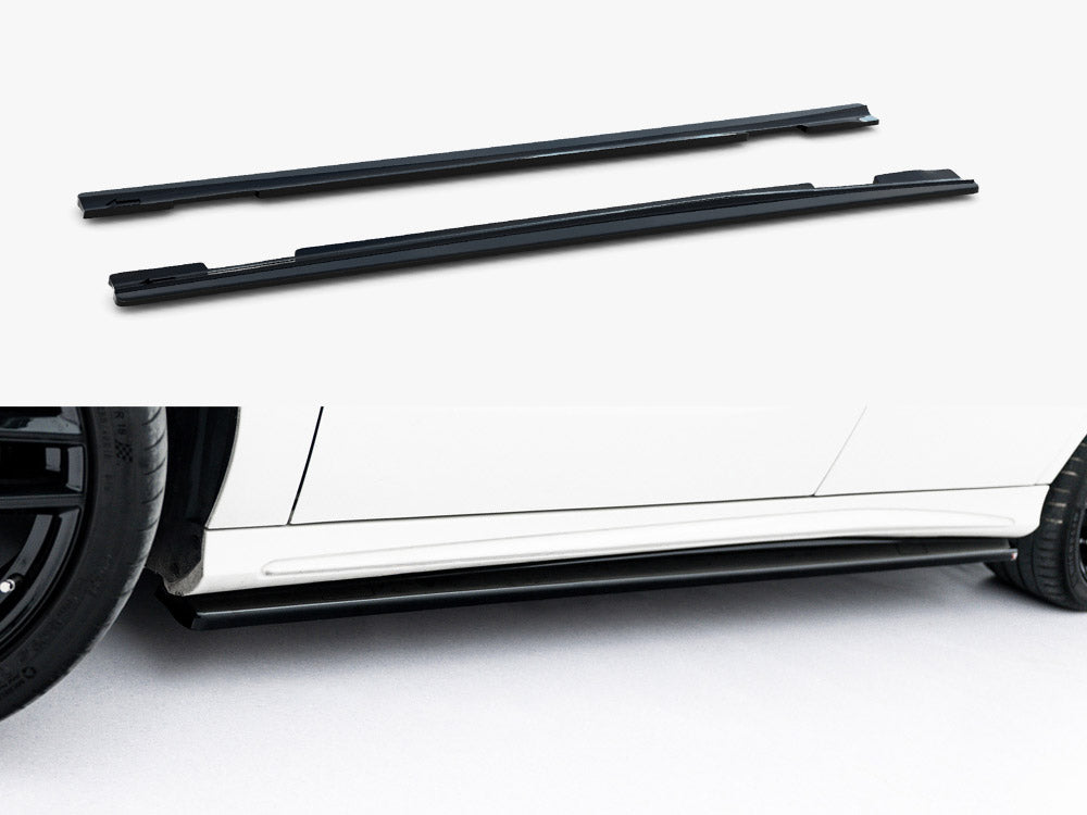 Maxton Design Side Skirt Diffusers Mercedes W176 Amg-line Pre-facelift - Wayside Performance 