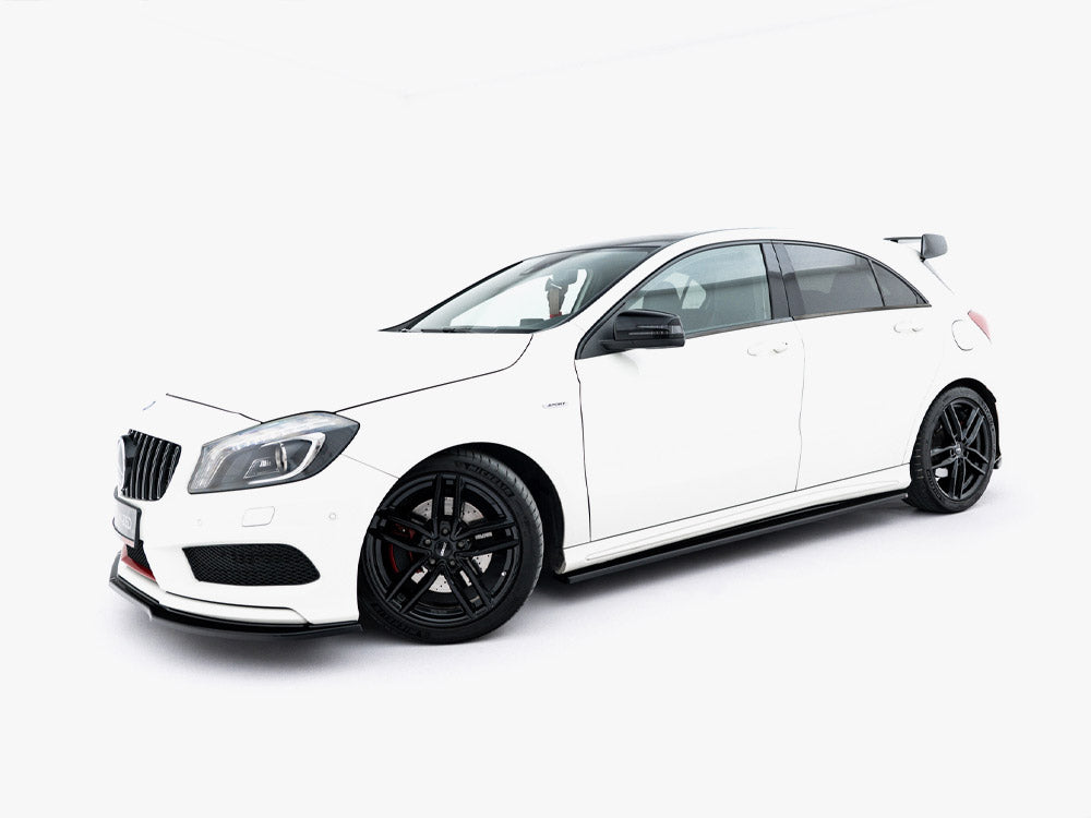 Maxton Design Side Skirt Diffusers Mercedes W176 Amg-line Pre-facelift - Wayside Performance 