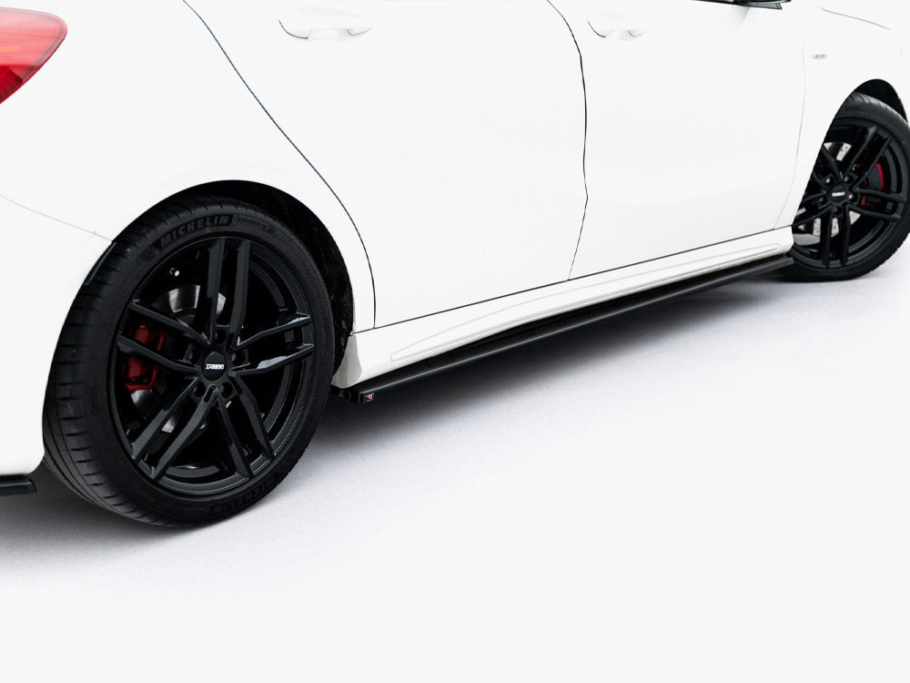 Maxton Design Side Skirt Diffusers Mercedes W176 Amg-line Pre-facelift - Wayside Performance 