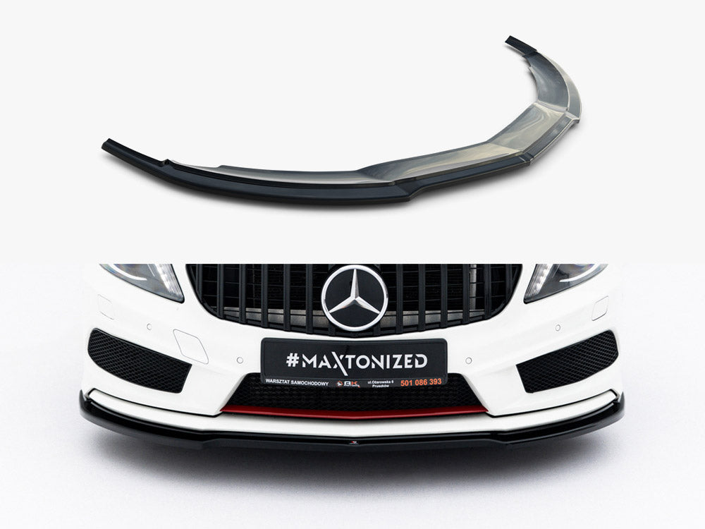 Maxton Design Front Splitter Mercedes W176 Amg-line Pre-facelift - Wayside Performance 