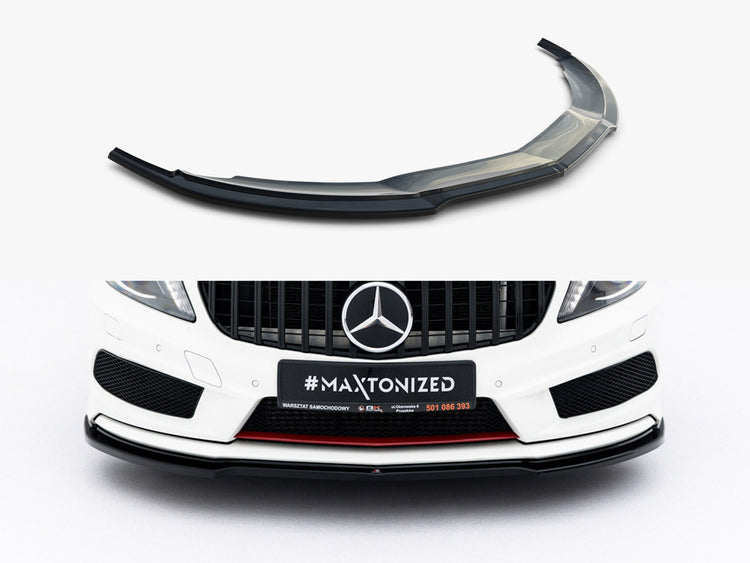 Maxton Design Front Splitter Mercedes W176 Amg-line Pre-facelift - Wayside Performance 
