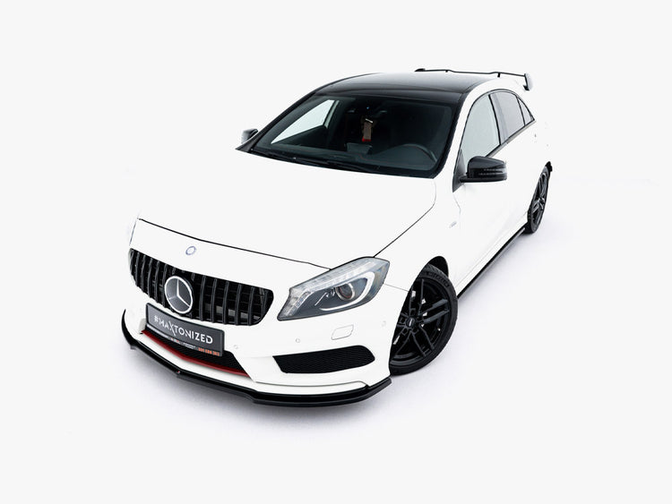 Maxton Design Front Splitter Mercedes W176 Amg-line Pre-facelift - Wayside Performance 