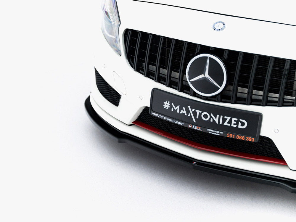 Maxton Design Front Splitter Mercedes W176 Amg-line Pre-facelift - Wayside Performance 