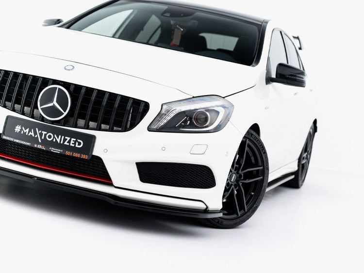 Maxton Design Front Splitter Mercedes W176 Amg-line Pre-facelift - Wayside Performance 