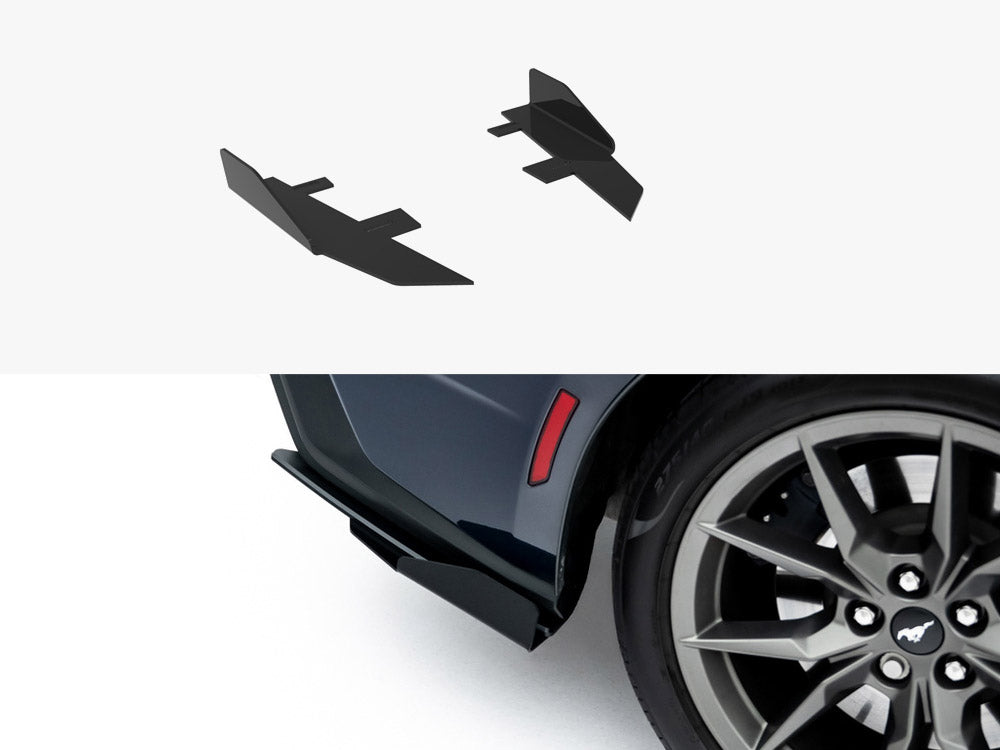 Maxton Design Rear Side Flaps Ford Mustang Dark Horse Mk7 - Wayside Performance 