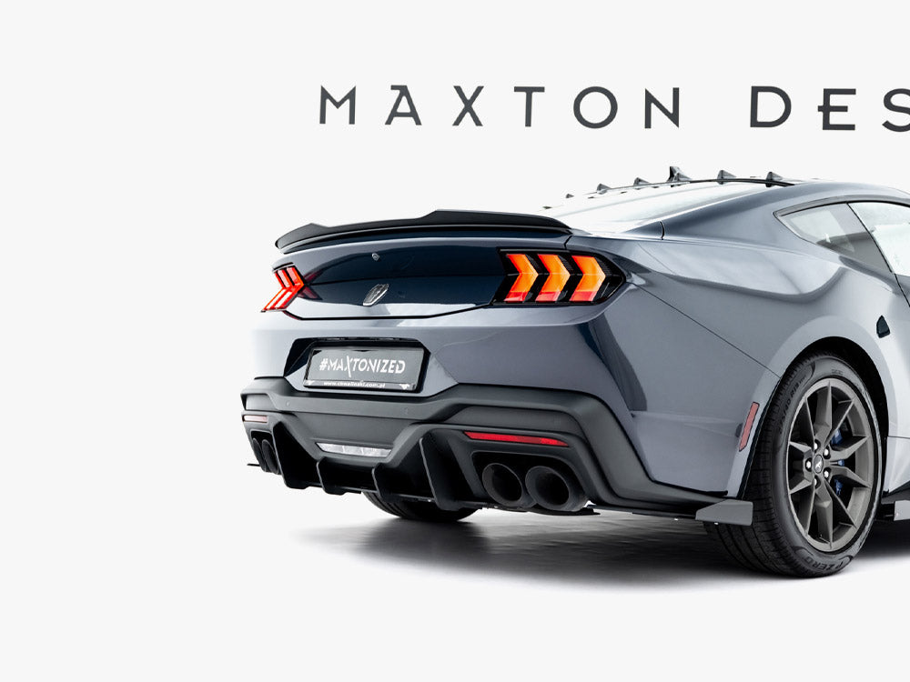 Maxton Design Street PRO Rear Side Splitters + Flaps Ford Mustang Dark Horse Mk7 - Wayside Performance 