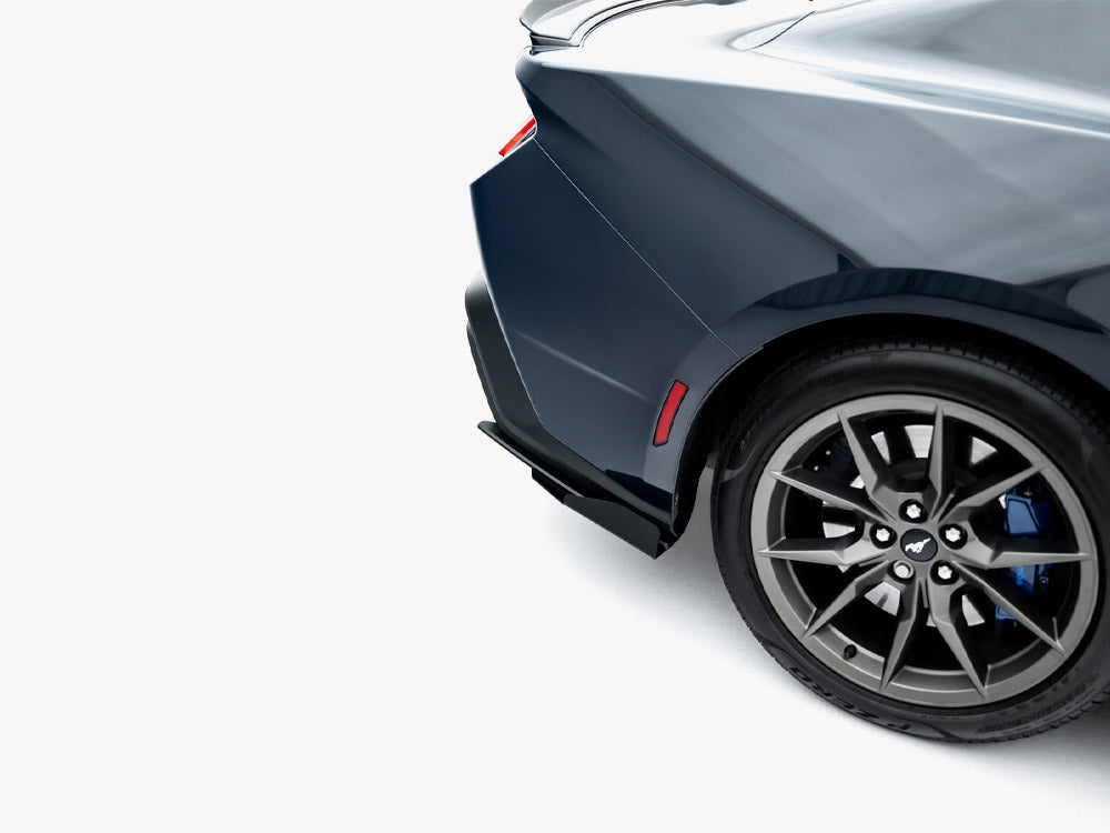 Maxton Design Street PRO Rear Side Splitters + Flaps Ford Mustang Dark Horse Mk7 - Wayside Performance 