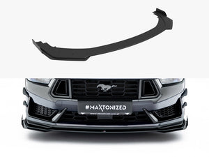 Maxton Design Street PRO Front Splitter + Flaps Ford Mustang Dark Horse Mk7 - Wayside Performance 