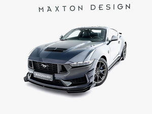 Maxton Design Street PRO Front Splitter + Flaps Ford Mustang Dark Horse Mk7 - Wayside Performance 