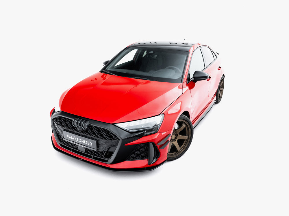 Maxton Design Front Bumper Wings (Canards) Audi RS3 Sedan 8Y Facelift - Wayside Performance 
