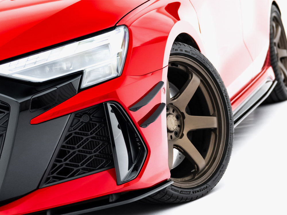 Maxton Design Front Bumper Wings (Canards) Audi RS3 Sedan 8Y Facelift - Wayside Performance 