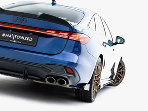 Maxton Design Street PRO Rear Side Splitters + Flaps Audi S5 Sedan / Avant B10 - Wayside Performance 