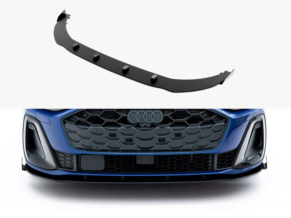 Maxton Design Street PRO Front Splitter + Flaps Audi A5 S-Line / S5 Sedan / Avant B10 - Wayside Performance 