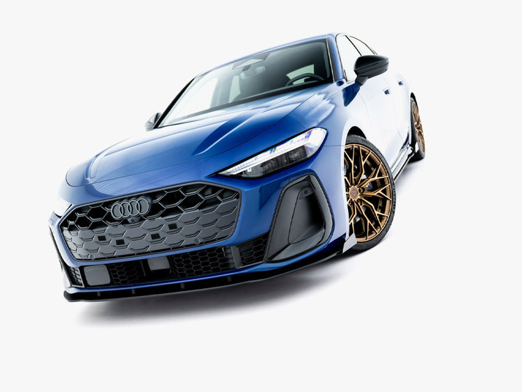 Maxton Design Street PRO Front Splitter + Flaps Audi A5 S-Line / S5 Sedan / Avant B10 - Wayside Performance 