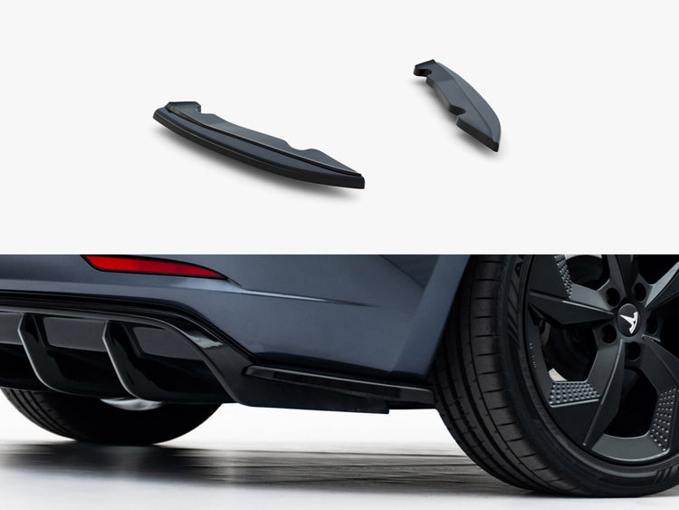 Maxton Design Rear Side Splitters V.2 Tesla Model 3 (2017-) - Wayside Performance 