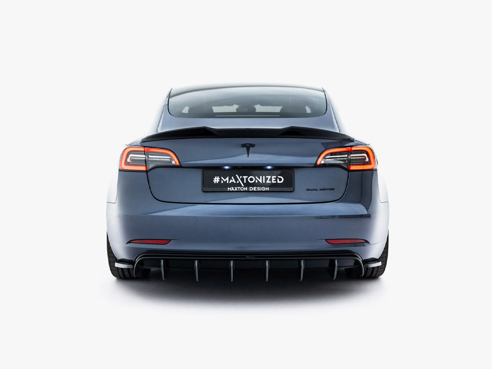 Maxton Design Rear Side Splitters V.2 Tesla Model 3 (2017-) - Wayside Performance 