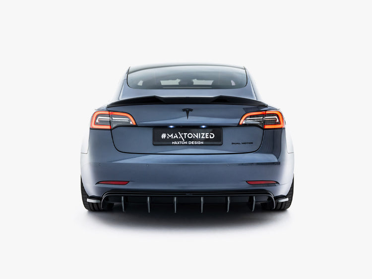 Maxton Design Rear Side Splitters V.2 Tesla Model 3 (2017-) - Wayside Performance 