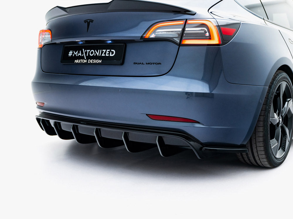 Rear Valance V.2 Tesla Model 3 - Wayside Performance 
