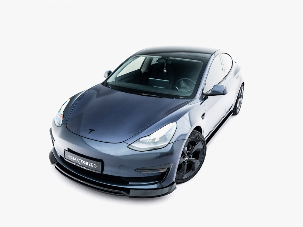 Front Splitter V.3 Tesla Model 3 - Wayside Performance 