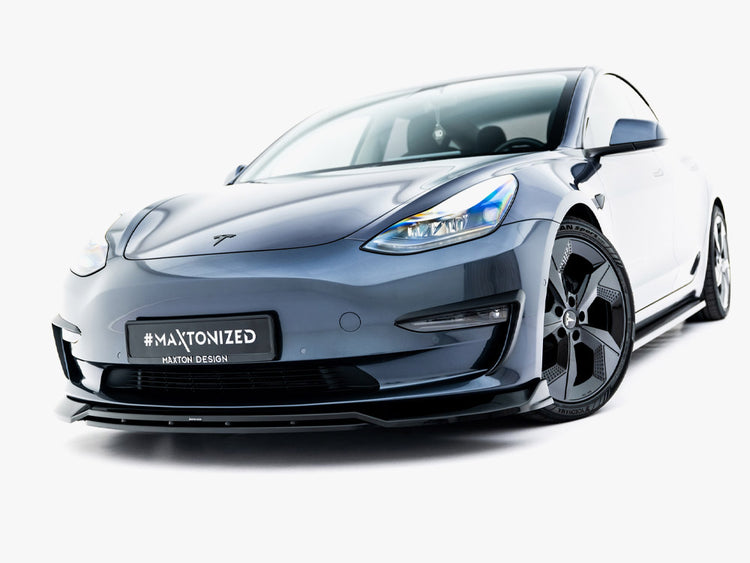 Front Splitter V.3 Tesla Model 3 - Wayside Performance 