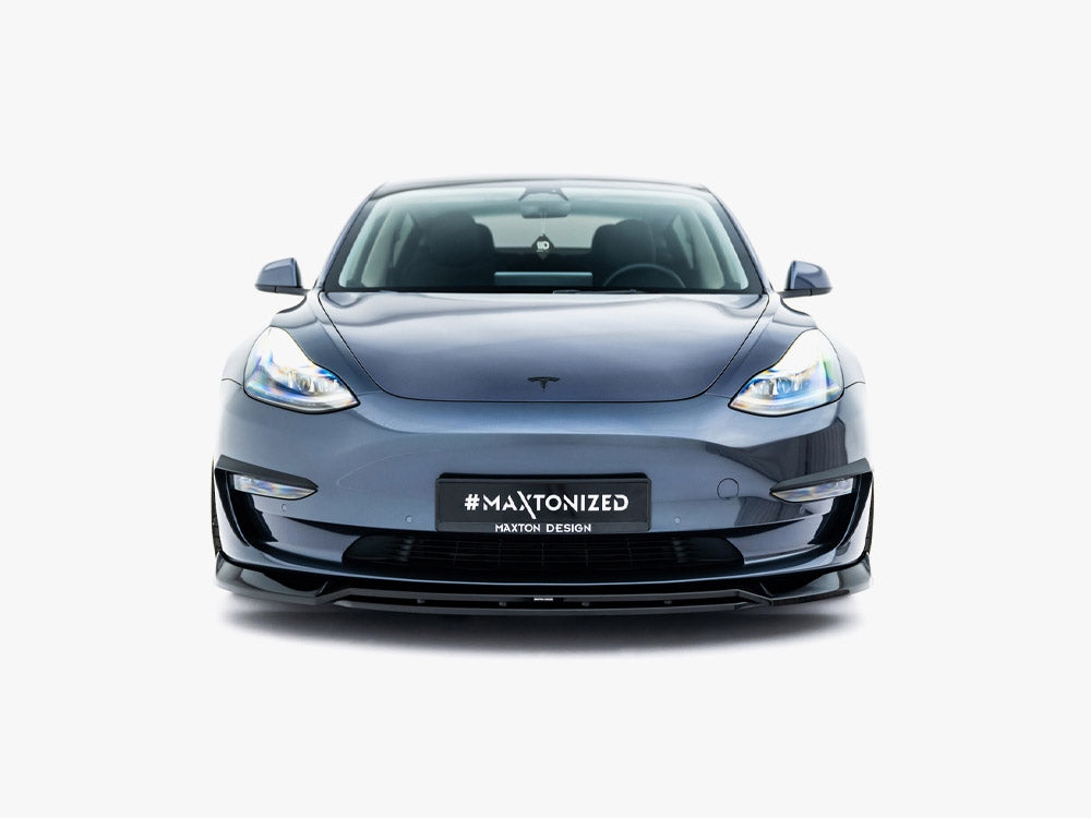 Front Splitter V.3 Tesla Model 3 - Wayside Performance 