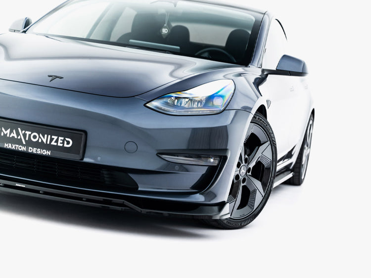 Front Splitter V.3 Tesla Model 3 - Wayside Performance 
