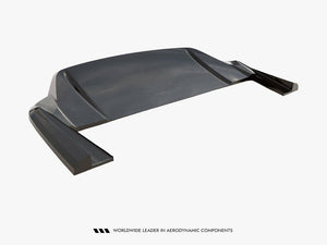 Maxton Design Central Rear Splitter (Vertical Bars) Porsche Taycan Mk1 - Wayside Performance 