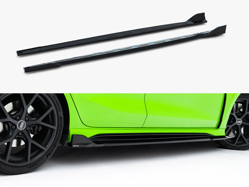 Maxton Design Side Skirt Diffusers V.2 Audi RS3 Sportback 8Y / 8Y Facelift