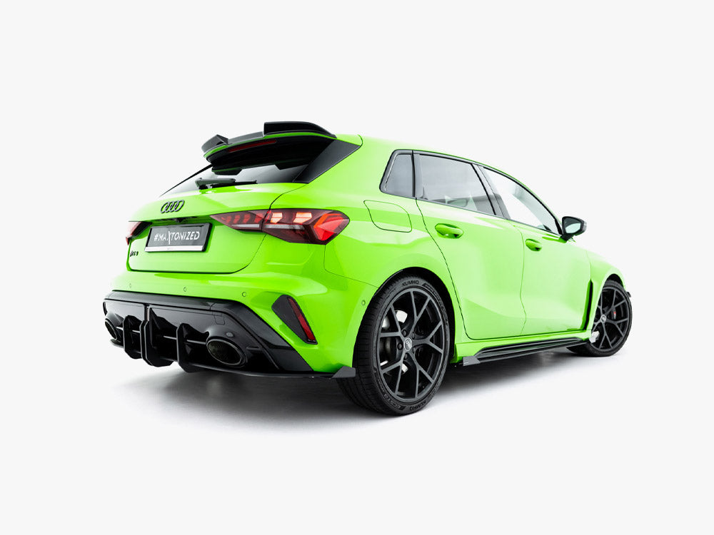 Maxton Design Street PRO Rear Diffuser + Flaps Audi RS3 Sportback 8Y Facelift - Wayside Performance 