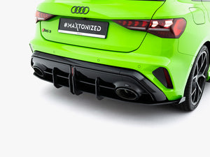 Maxton Design Street PRO Rear Diffuser + Flaps Audi RS3 Sportback 8Y Facelift - Wayside Performance 