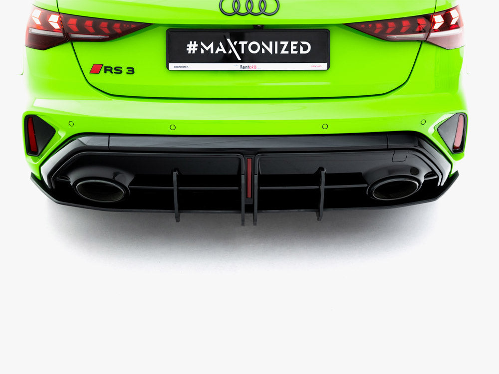 Maxton Design Street PRO Rear Diffuser Audi RS3 Sportback 8Y Facelift - Wayside Performance 