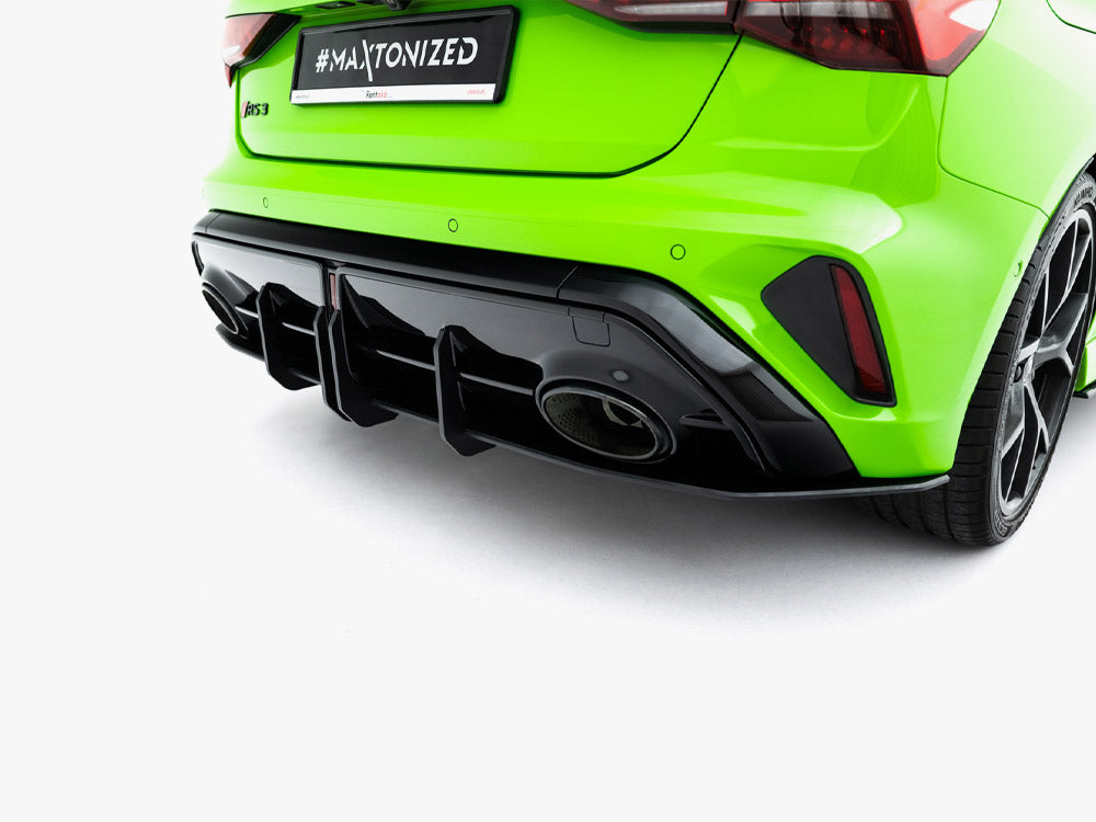 Maxton Design Street PRO Rear Diffuser Audi RS3 Sportback 8Y Facelift - Wayside Performance 