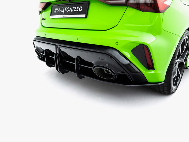 Maxton Design Street PRO Rear Diffuser Audi RS3 Sportback 8Y Facelift - Wayside Performance 