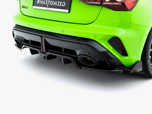 Maxton Design Rear Splitter (Vertical Bars) V.3 Audi RS3 Sportback 8Y Facelift - Wayside Performance 