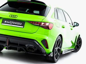 Maxton Design Rear Splitter (Vertical Bars) V.3 Audi RS3 Sportback 8Y Facelift - Wayside Performance 