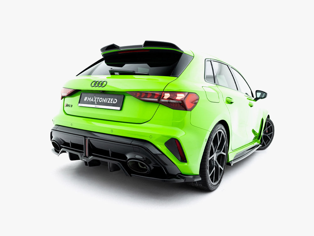Maxton Design Rear Splitter (Vertical Bars) V.2 Audi RS3 Sportback 8Y Facelift - Wayside Performance 