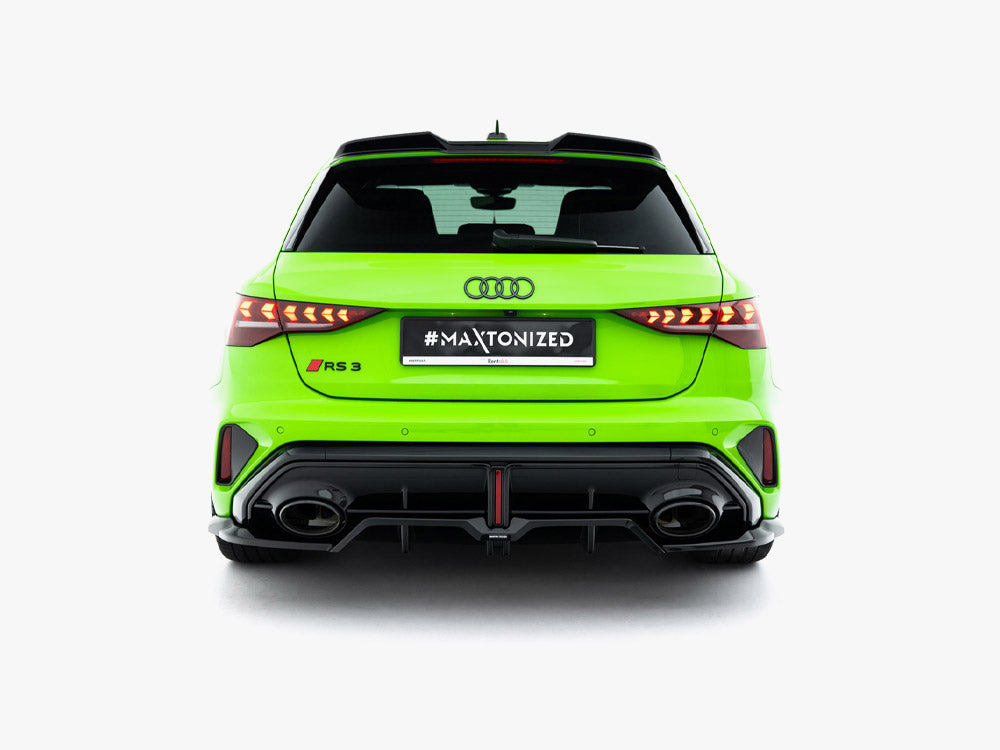 Maxton Design Rear Splitter (Vertical Bars) V.2 Audi RS3 Sportback 8Y Facelift - Wayside Performance 