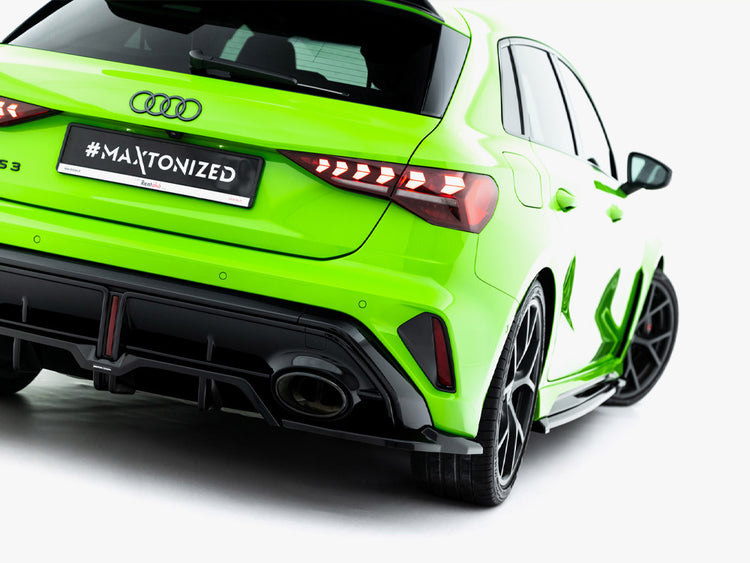 Maxton Design Rear Splitter (Vertical Bars) V.2 Audi RS3 Sportback 8Y Facelift - Wayside Performance 