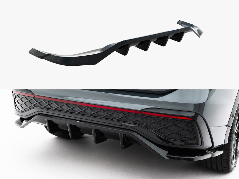 Maxton Design Rear Splitter (Vertical Bars) Volkswagen Tiguan R-Line Mk3