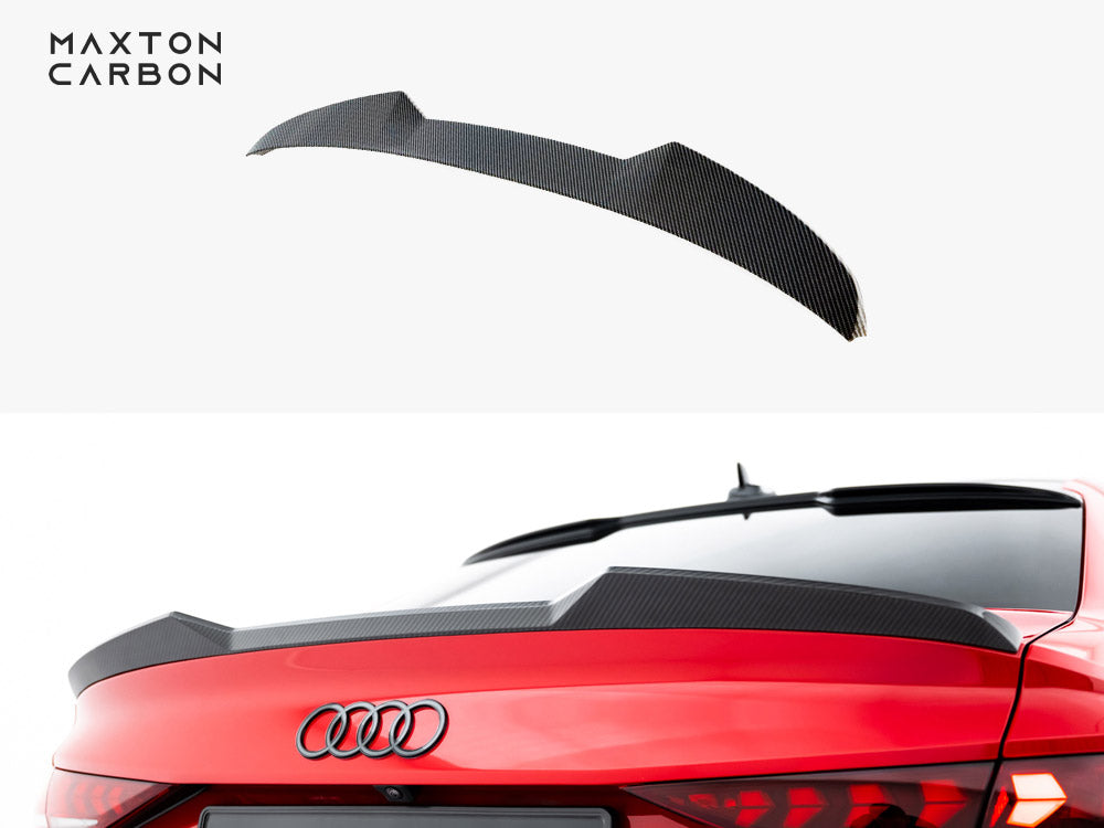 Maxton Design Prepreg Carbon Fiber Tailgate Spoiler V.1 Audi RS3 / S3 / A3 S-Line / A3 Sedan 8Y Facelift