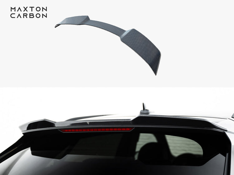 Maxton Design Carbon Fiber Tailgate Spoiler (Upper) Audi SQ8 / Q8 S-Line Mk1 Facelift - Wayside Performance 