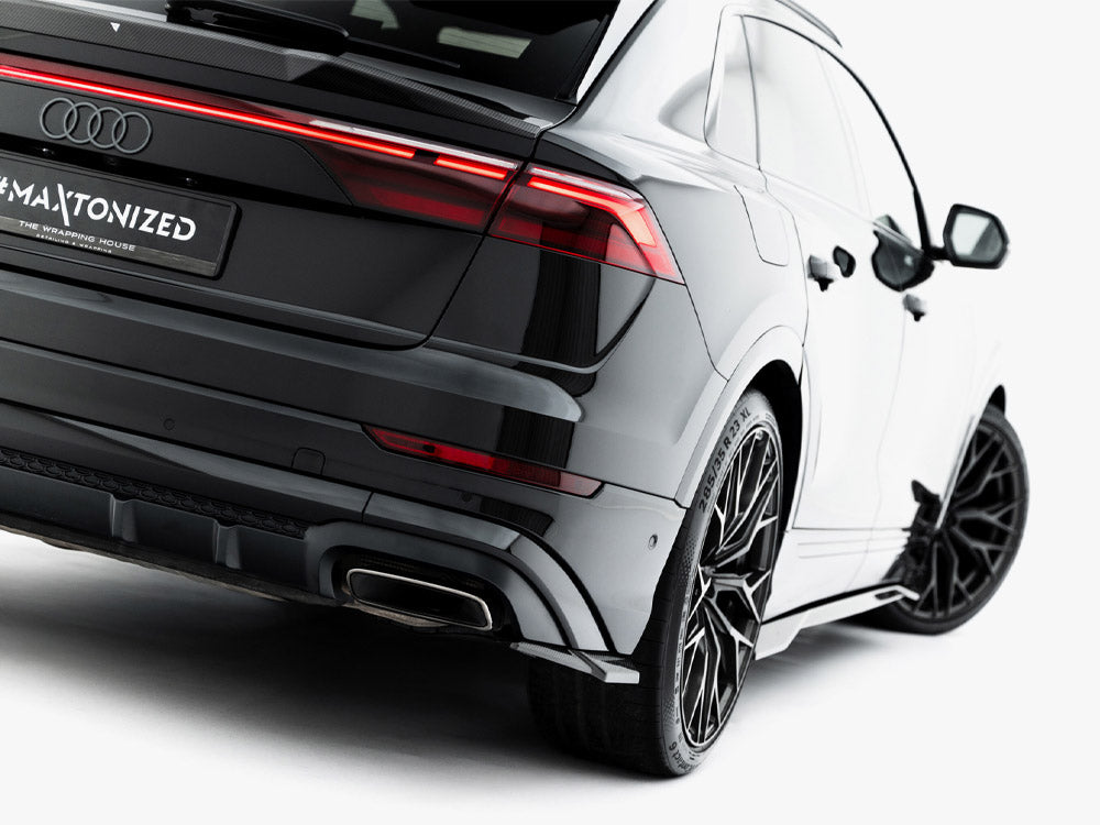 Maxton Design Prepreg Carbon Fiber Rear Side Splitters Audi Q8 S-Line Mk1 Facelift - Wayside Performance 