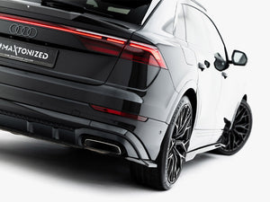 Maxton Design Prepreg Carbon Fiber Rear Side Splitters Audi Q8 S-Line Mk1 Facelift - Wayside Performance 