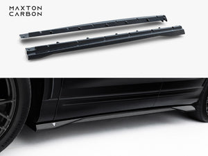 Maxton Design Prepreg Carbon Fiber Side Skirts Audi SQ8 / Q8 S-Line Mk1 Facelift - Wayside Performance 