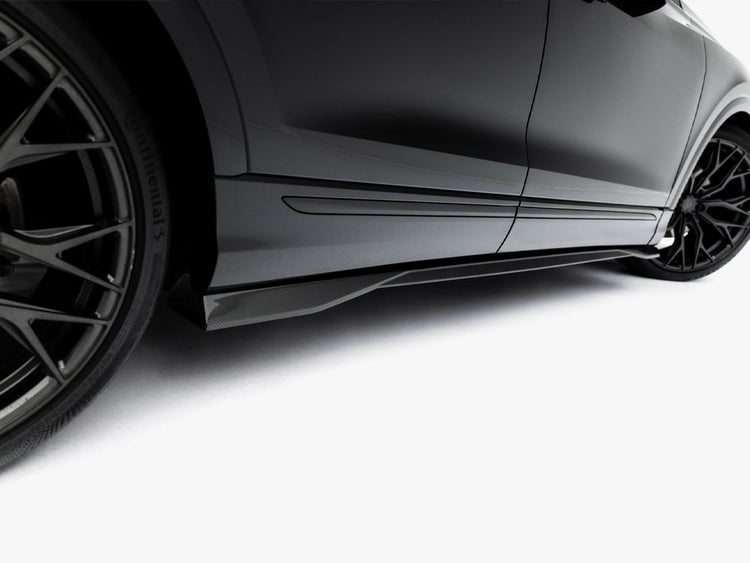 Maxton Design Prepreg Carbon Fiber Side Skirts Audi SQ8 / Q8 S-Line Mk1 Facelift - Wayside Performance 