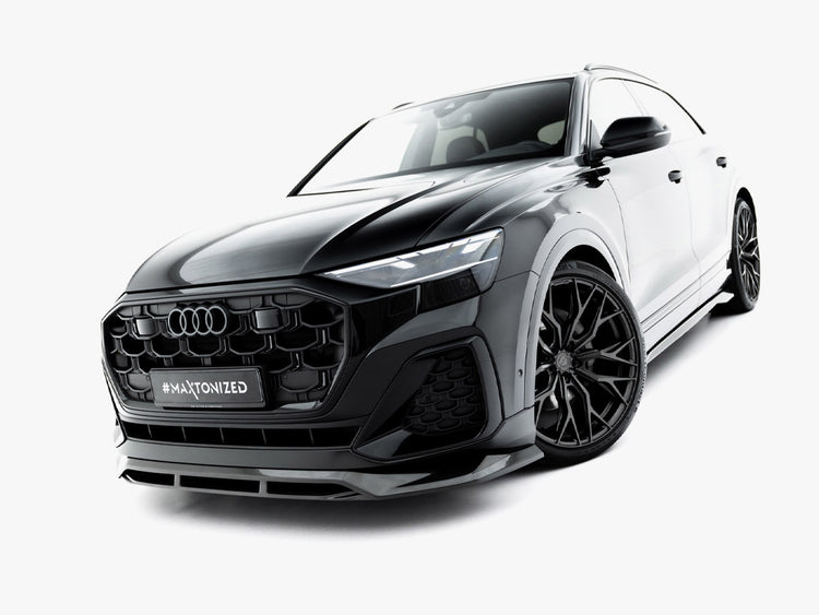 Maxton Design Prepreg Carbon Fiber Front Splitter Audi SQ8 / Q8 S-Line Mk1 Facelift - Wayside Performance 